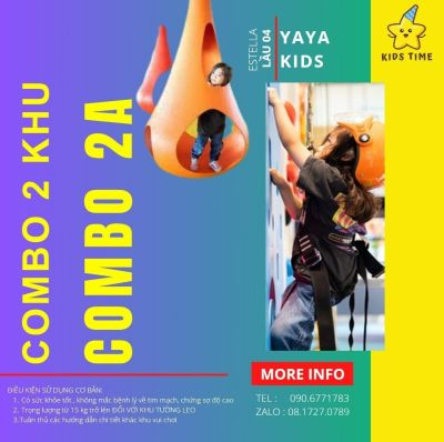 Yaya Kids Club - Vé KVC và tường leo rẻ nhất tháng 9/2023