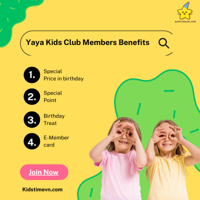 Yaya Kids Club luôn có ưu đãi lớn cho thành viên